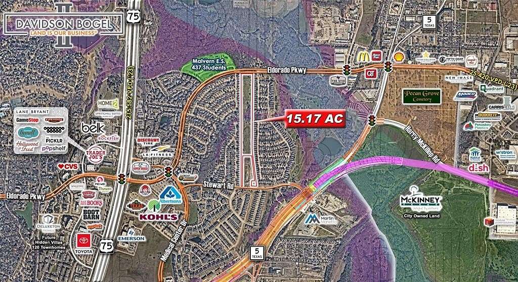 15.2 Acres of Land for Sale in McKinney, Texas