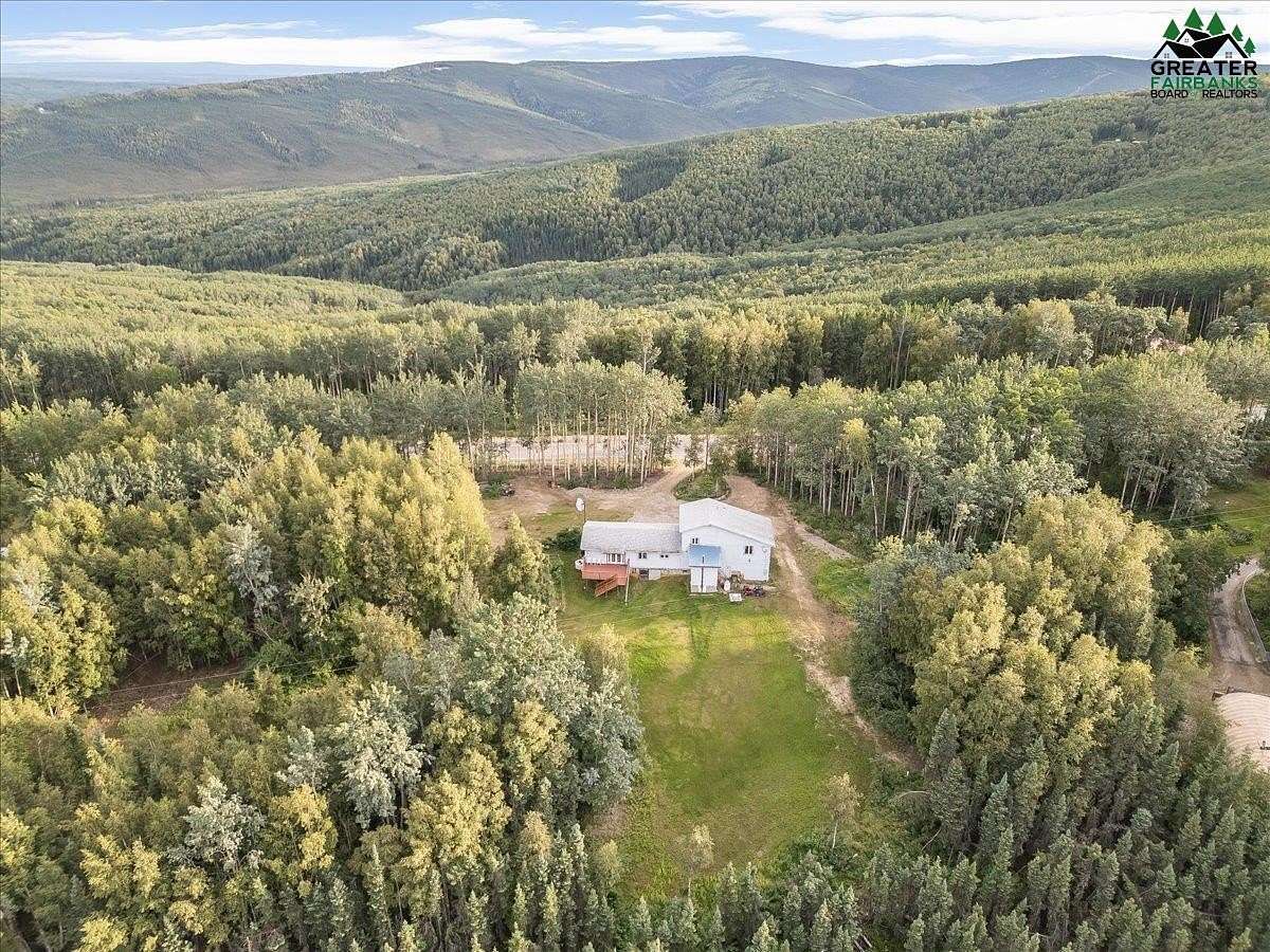 7.7 Acres of Residential Land with Home for Sale in Fairbanks, Alaska