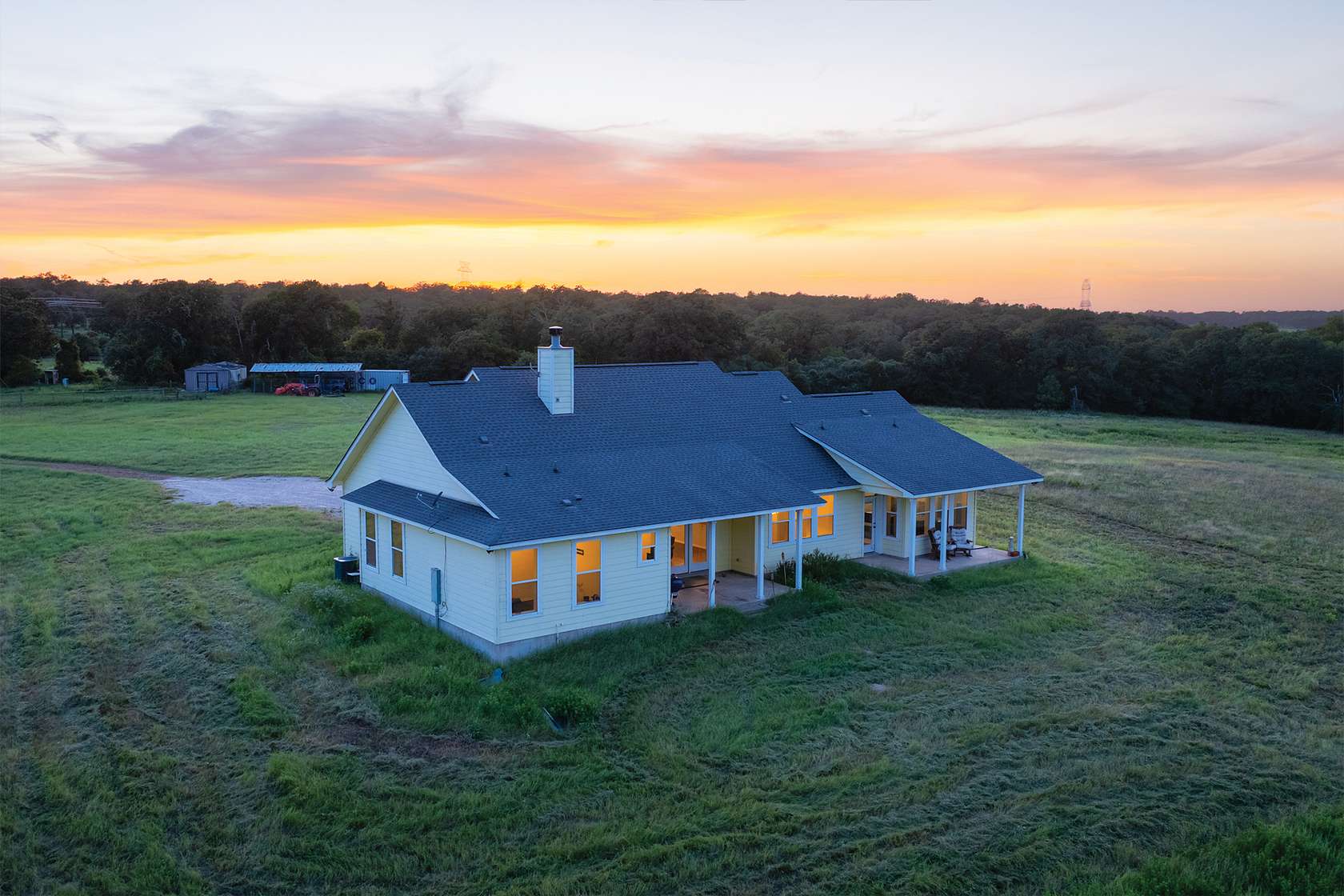 47.7 Acres of Land with Home for Sale in Elgin, Texas