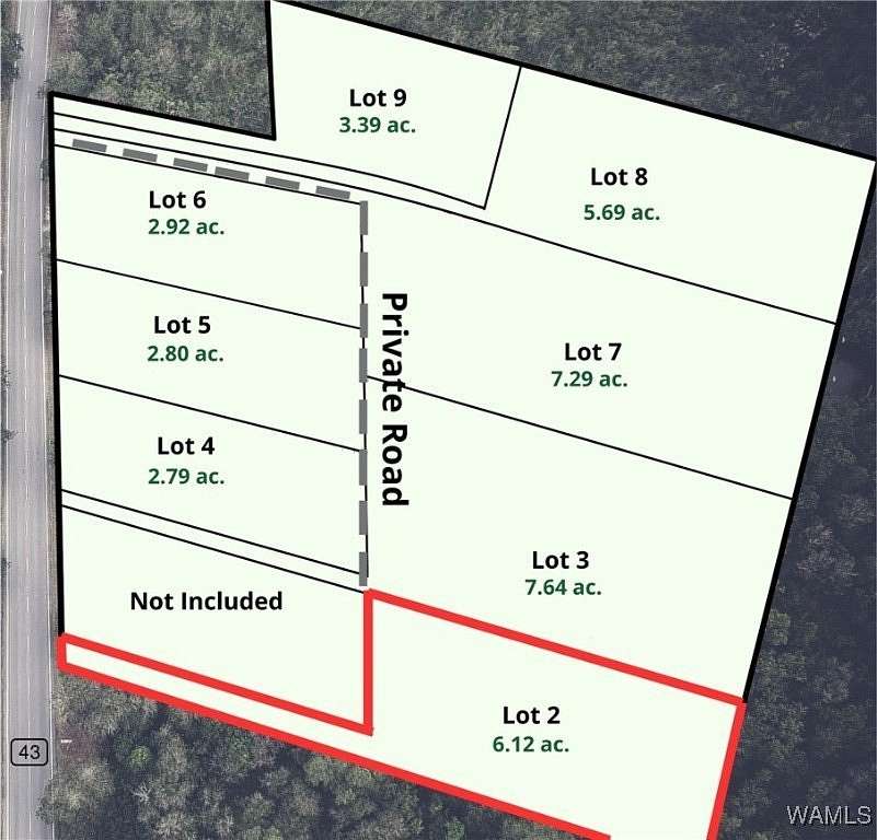 6.12 Acres of Residential Land for Sale in Berry, Alabama