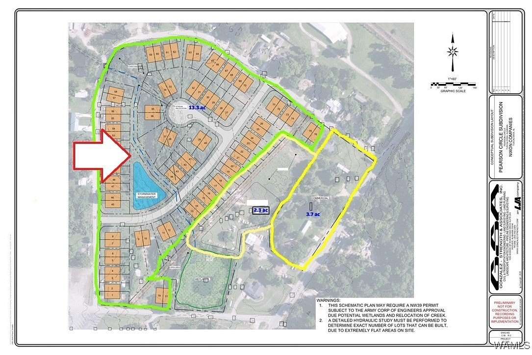 13.3 Acres of Mixed-Use Land for Sale in Tuscaloosa, Alabama