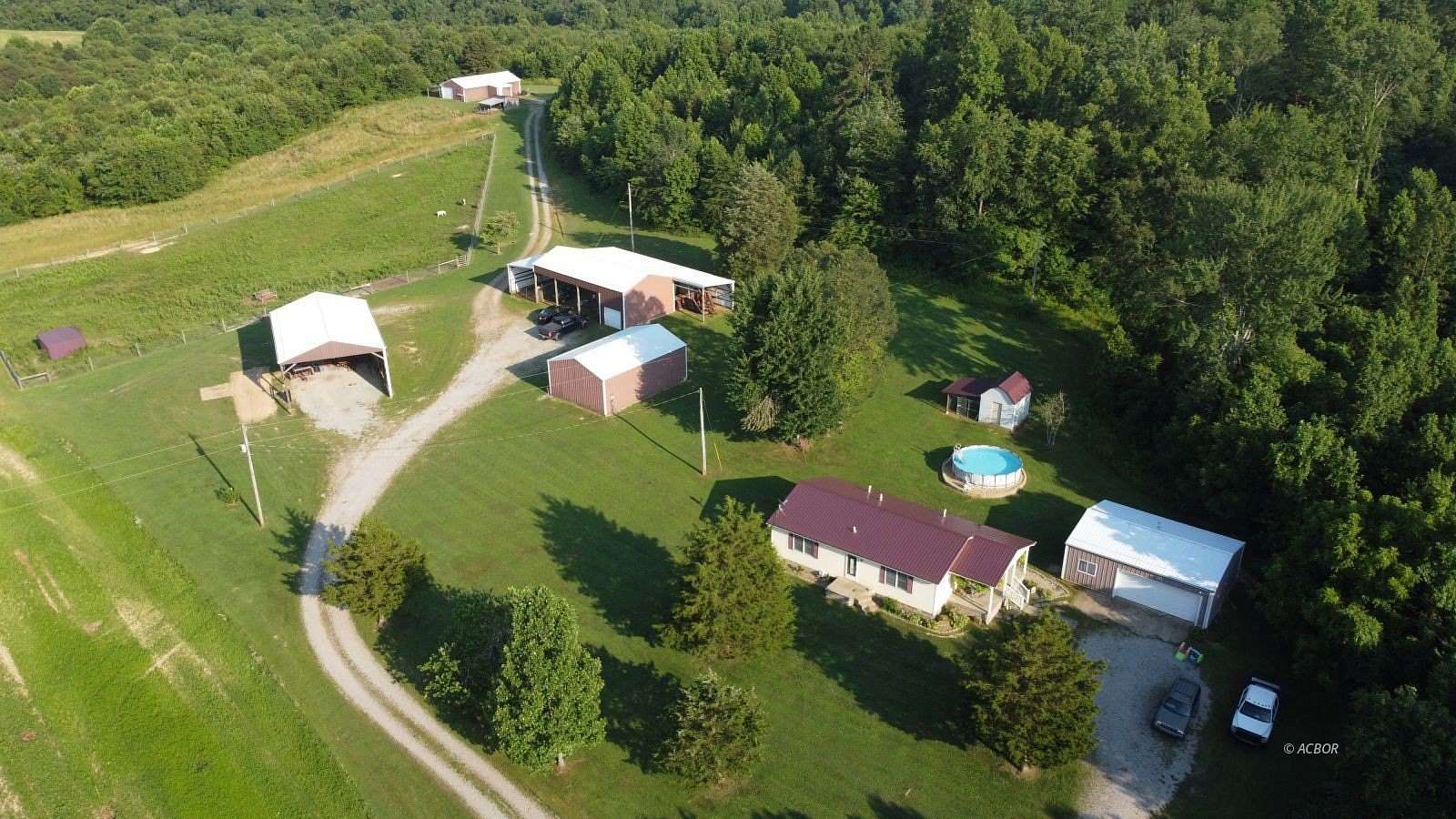 91 Acres of Land with Home for Sale in Bidwell, Ohio