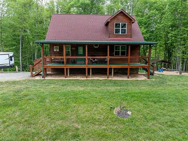 2.1 Acres of Residential Land with Home for Sale in Piney Creek, North Carolina