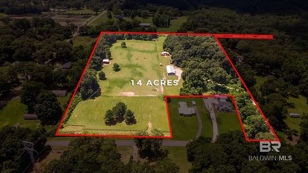 14 Acres of Land with Home for Sale in Semmes, Alabama