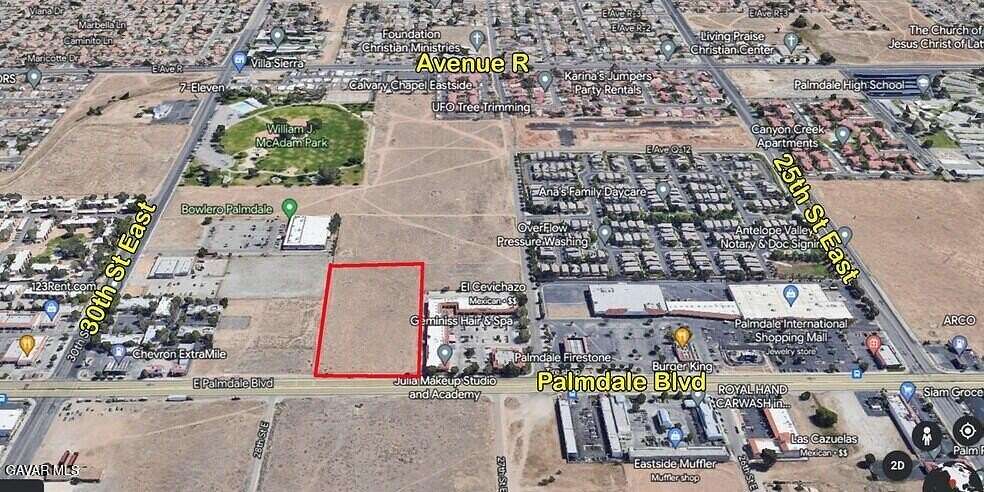 4.69 Acres of Mixed-Use Land for Sale in Palmdale, California