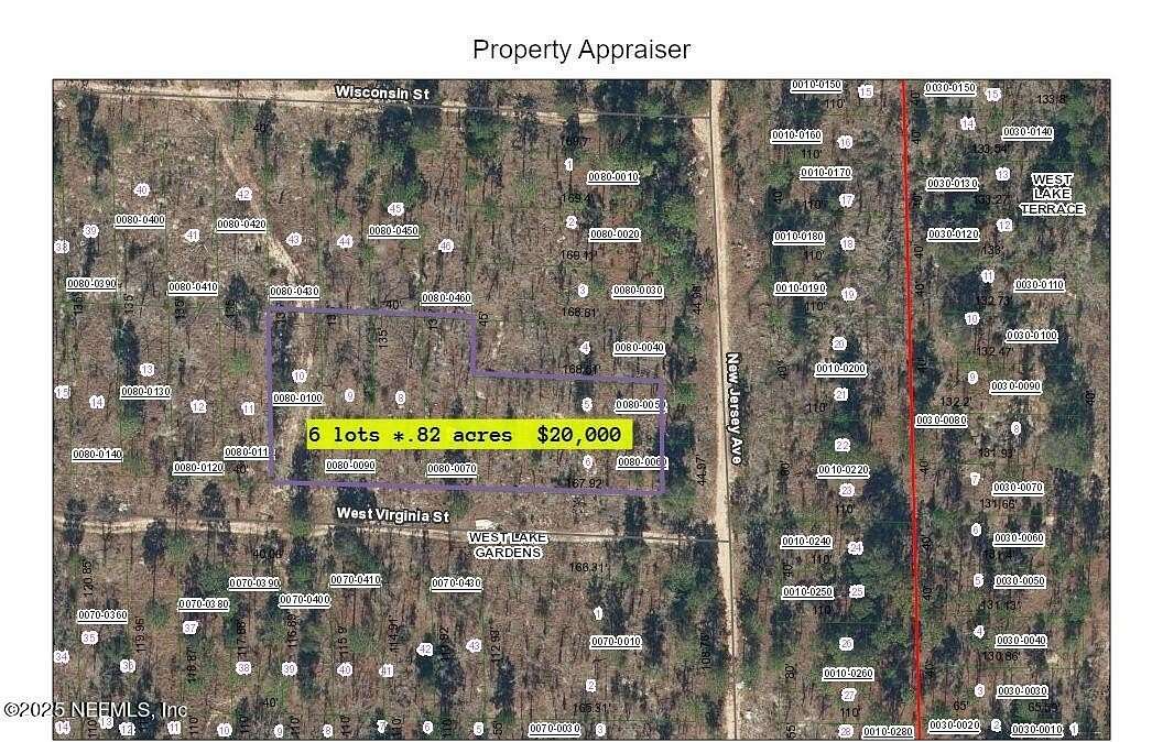 0.82 Acres of Land for Sale in Hawthorne, Florida