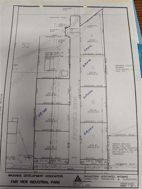 0.61 Acres of Commercial Land for Sale in Worland, Wyoming