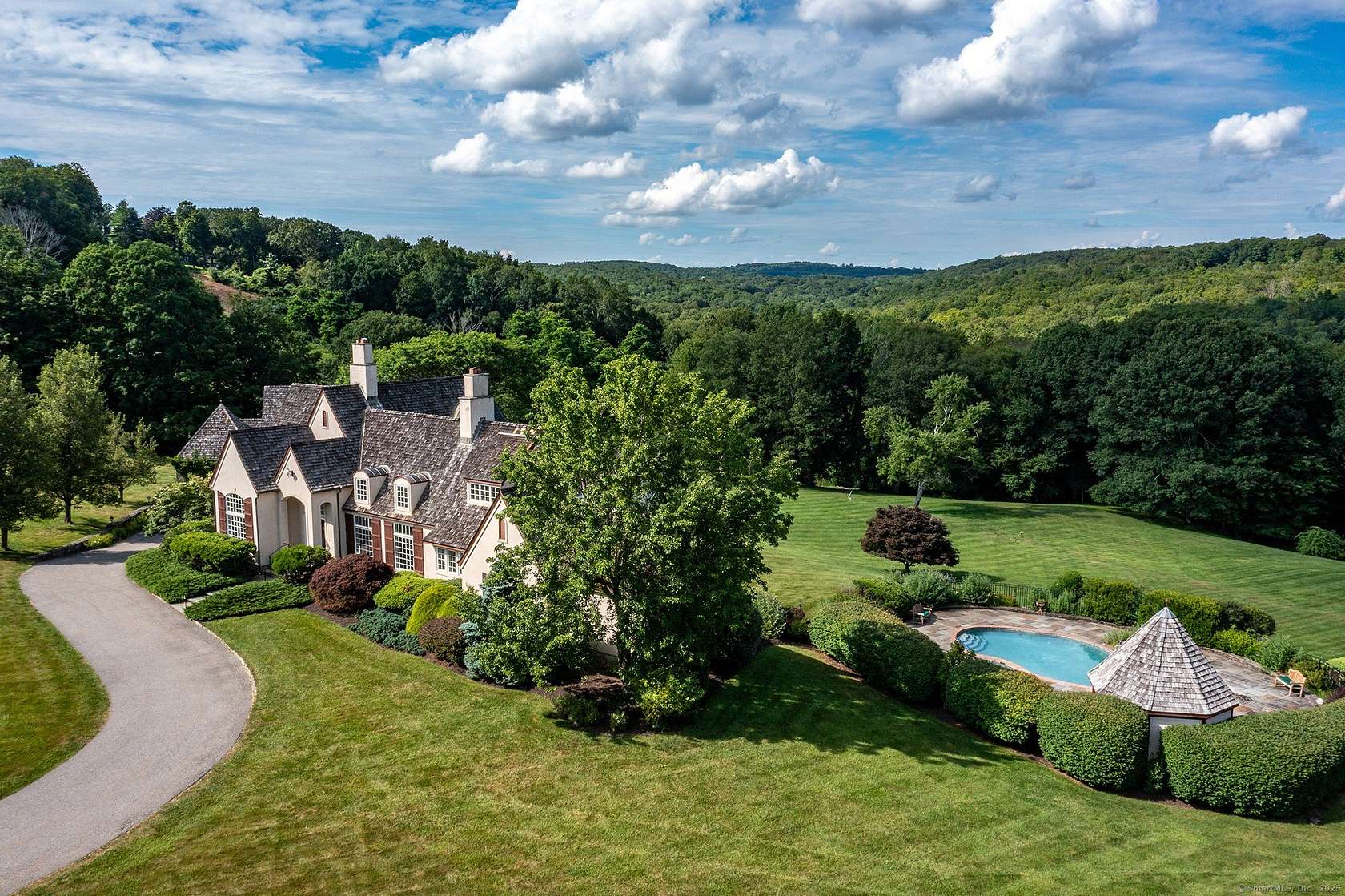 15.2 Acres of Land with Home for Sale in Bridgewater, Connecticut