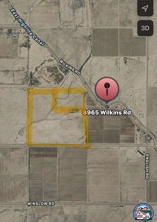 164 Acres of Agricultural Land for Sale in Niland, California