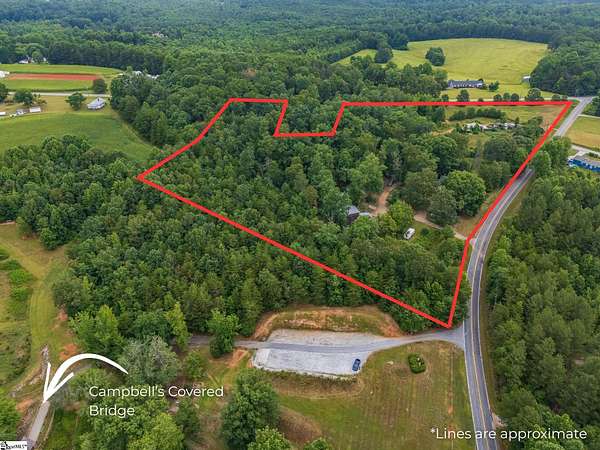 12.8 Acres of Land for Sale in Landrum, South Carolina