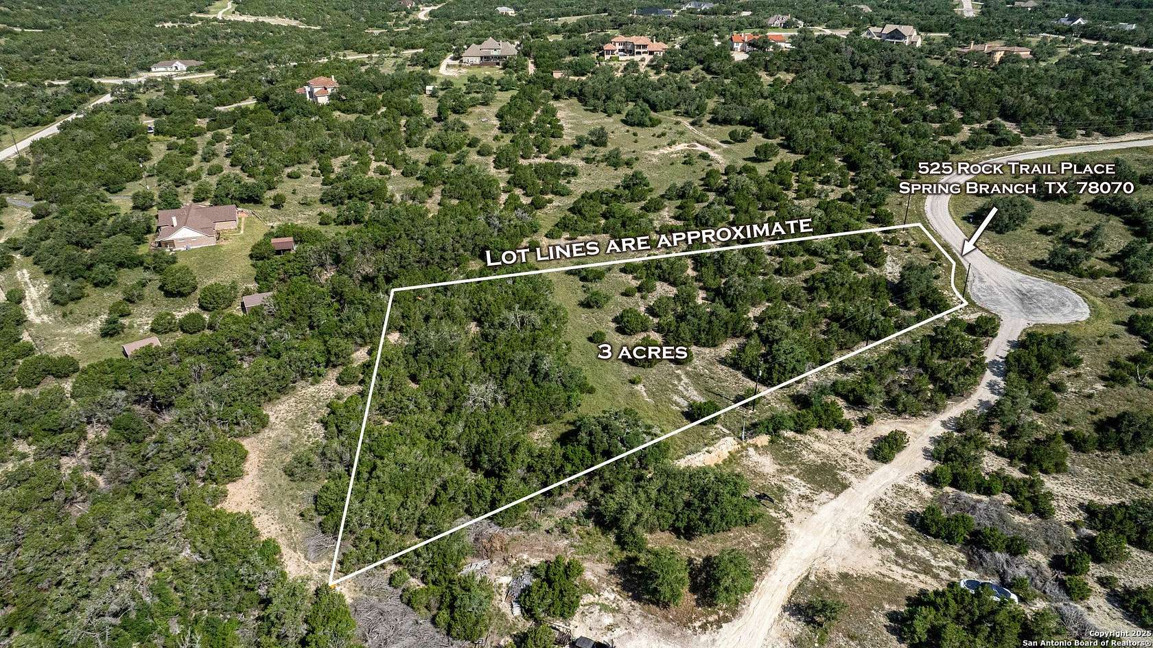 3 Acres of Residential Land for Sale in Spring Branch, Texas