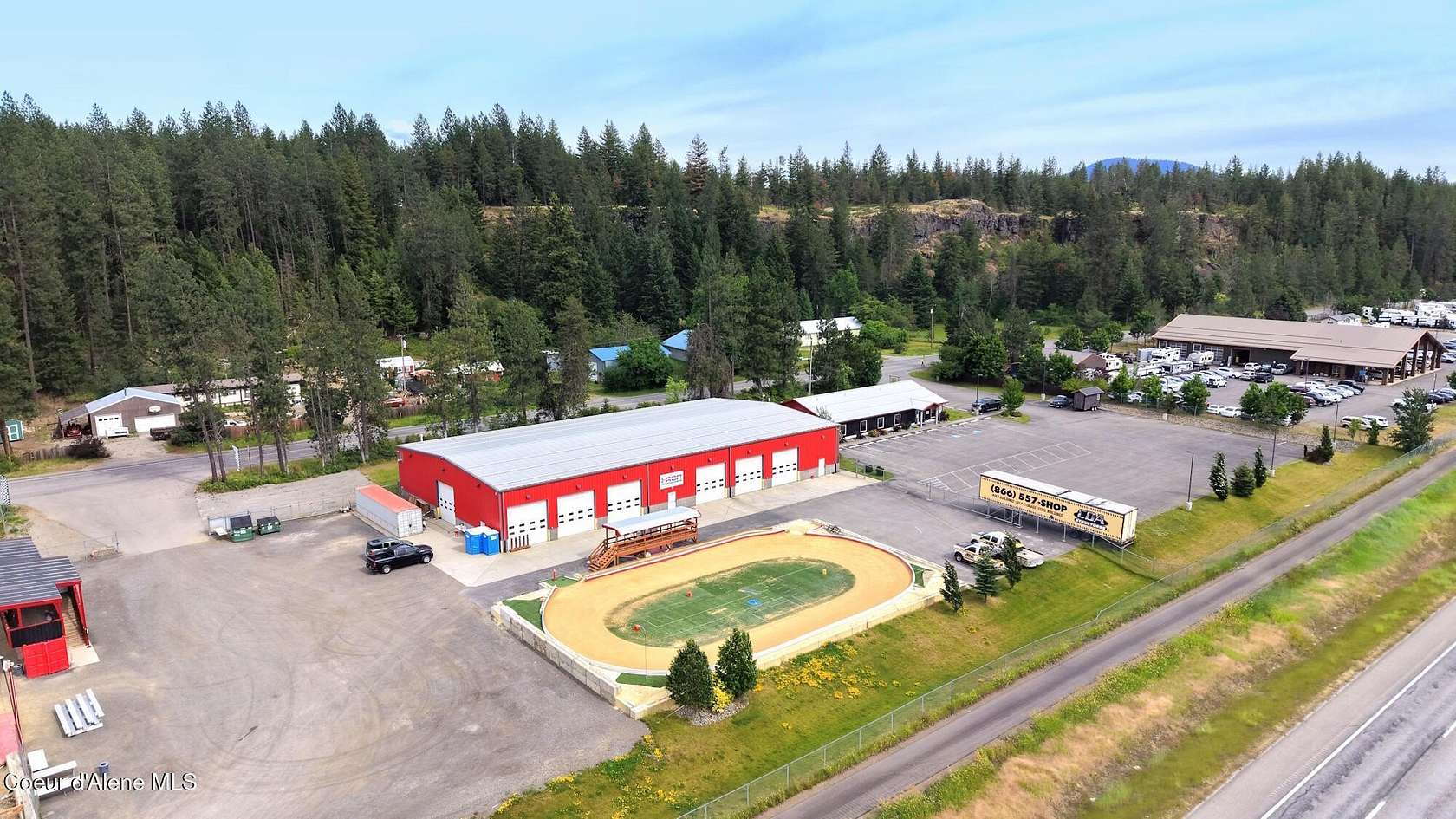 6 Acres of Improved Commercial Land for Sale in Hayden, Idaho