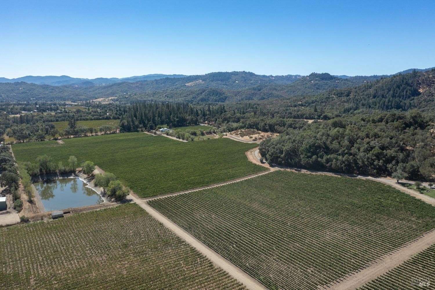 97.3 Acres of Agricultural Land with Home for Sale in Redwood Valley, California