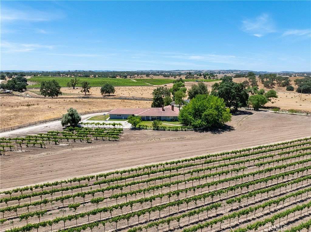 187 Acres of Agricultural Land with Home for Sale in Paso Robles, California