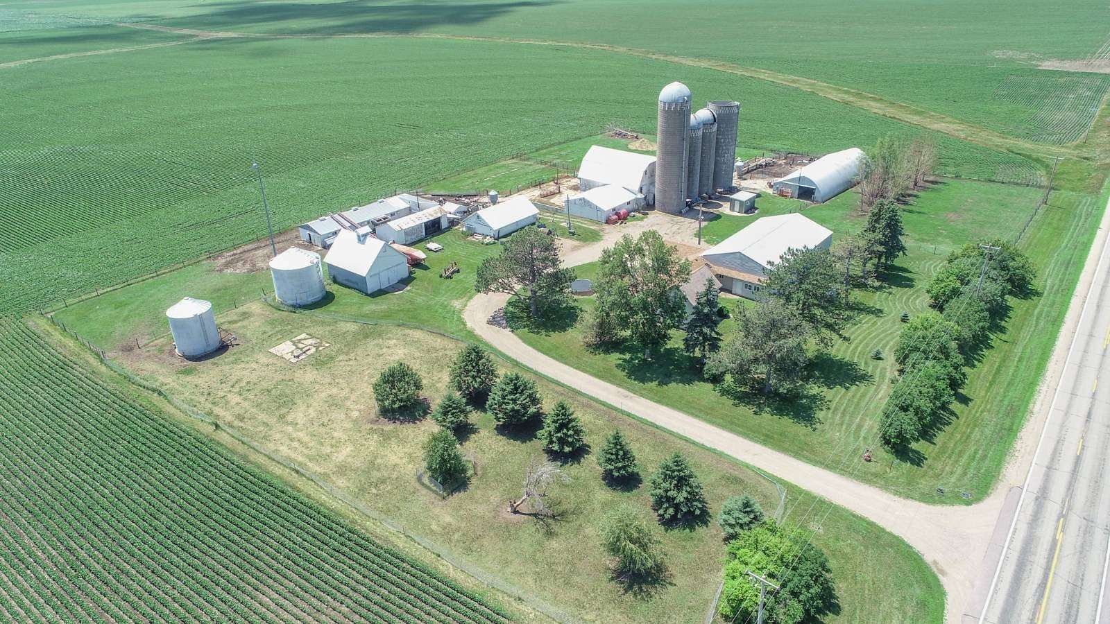 5 Acres of Residential Land with Home for Sale in Hills, Minnesota