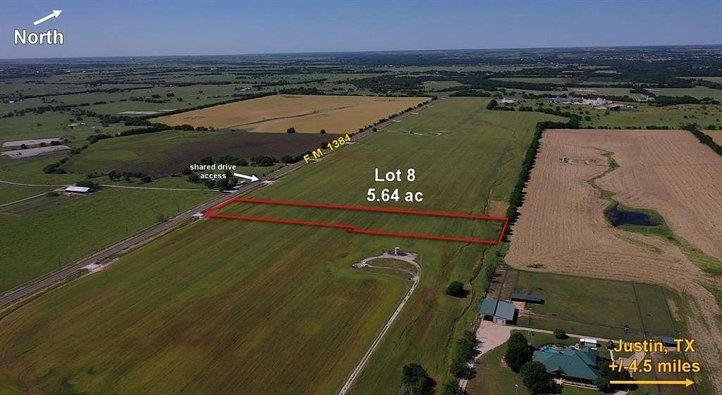 5.64 Acres of Land for Sale in Justin, Texas