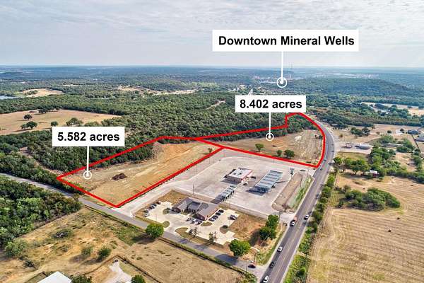 5.58 Acres of Commercial Land for Sale in Mineral Wells, Texas