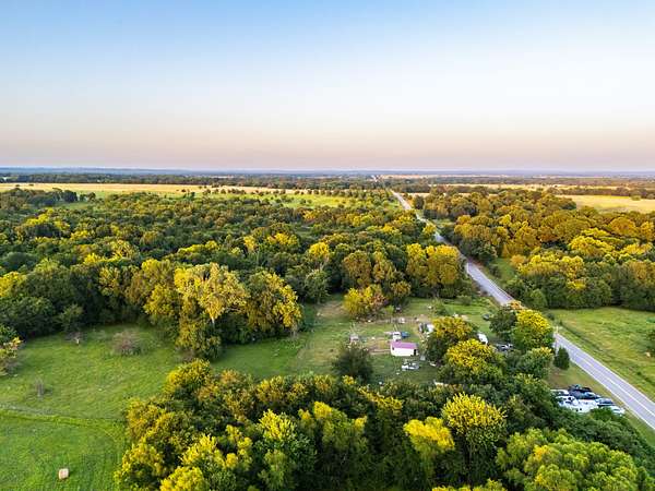 20 Acres of Recreational Land with Home for Sale in Indianola, Oklahoma