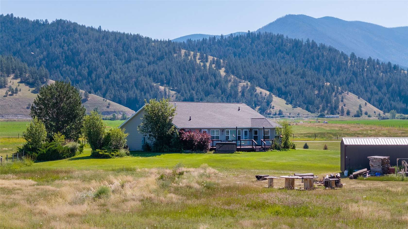 4 Acres of Residential Land with Home for Sale in Arlee, Montana