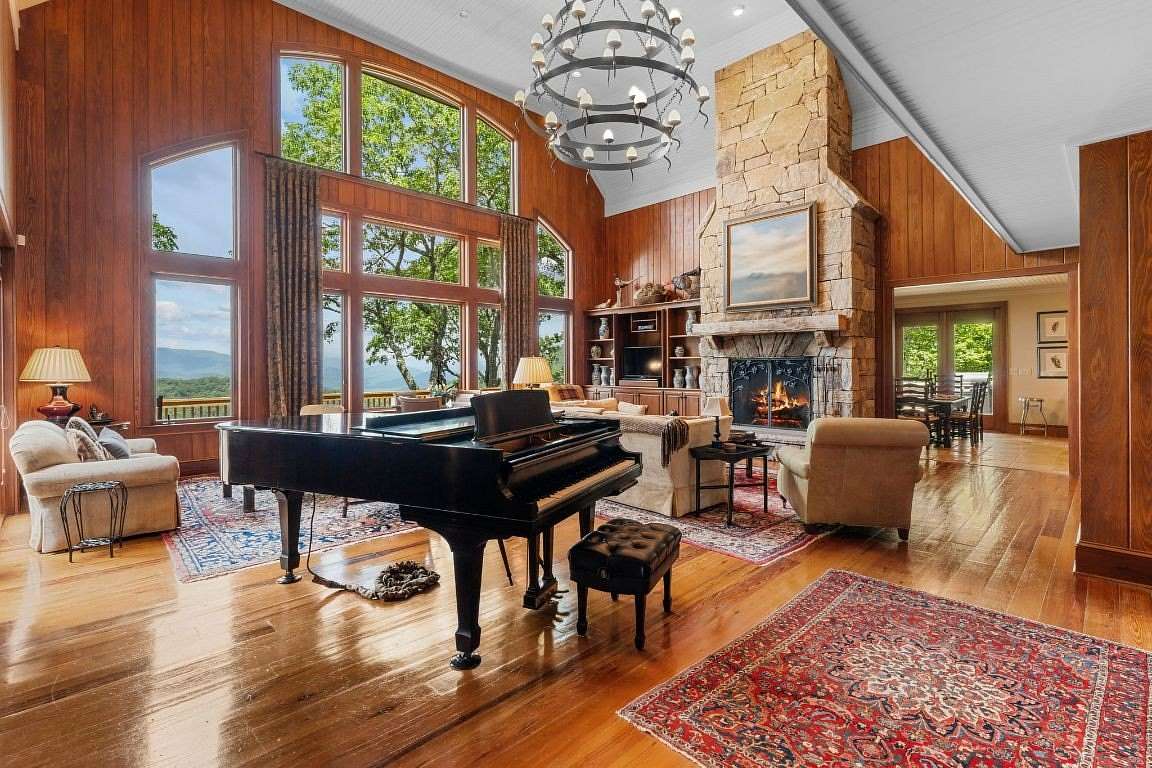 31.9 Acres of Land with Home for Sale in Scaly Mountain, North Carolina