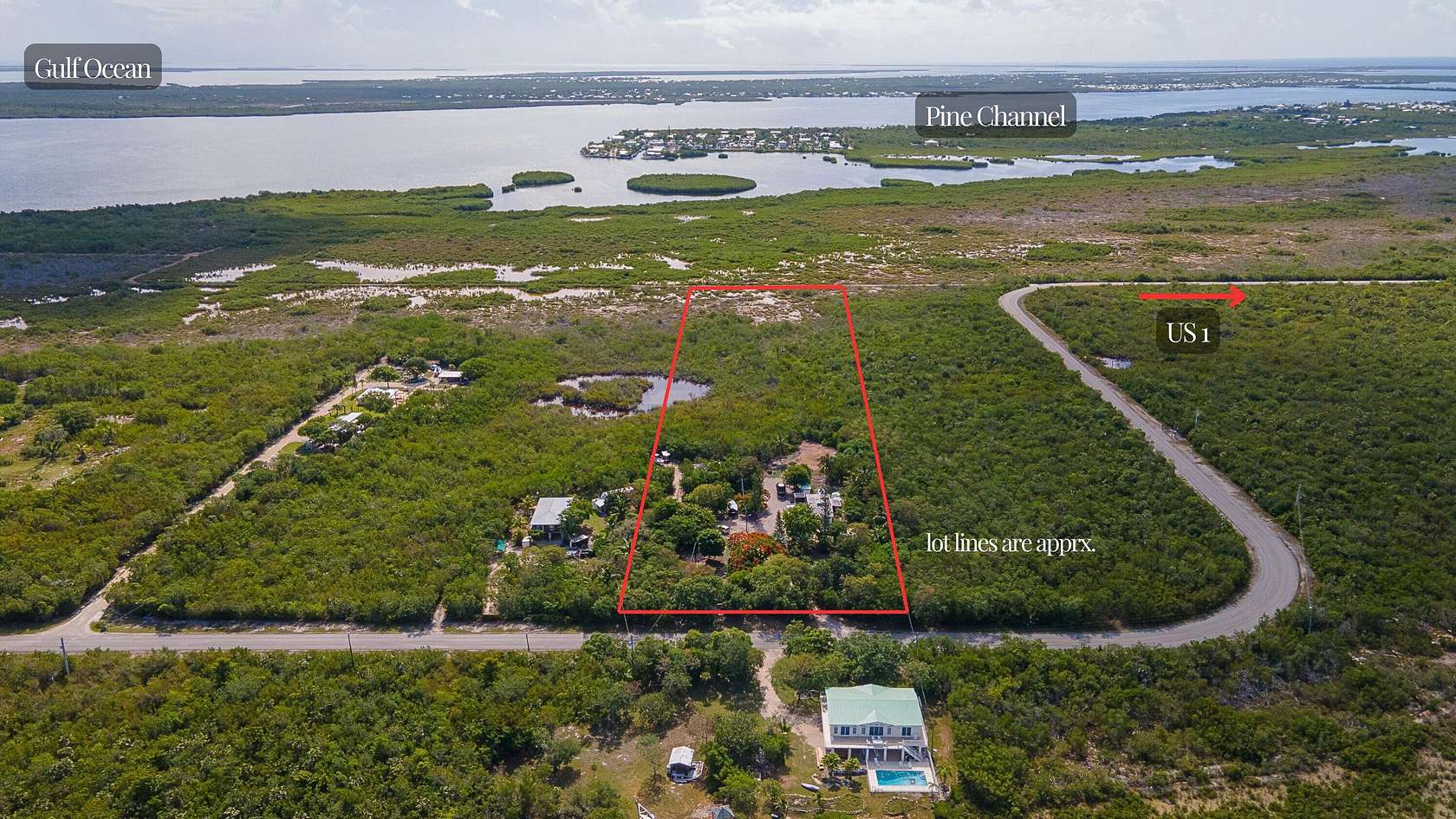 5 Acres of Residential Land with Home for Sale in Summerland Key, Florida