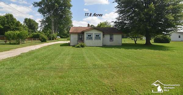 17.8 Acres of Land with Home for Sale in Dundee, Michigan