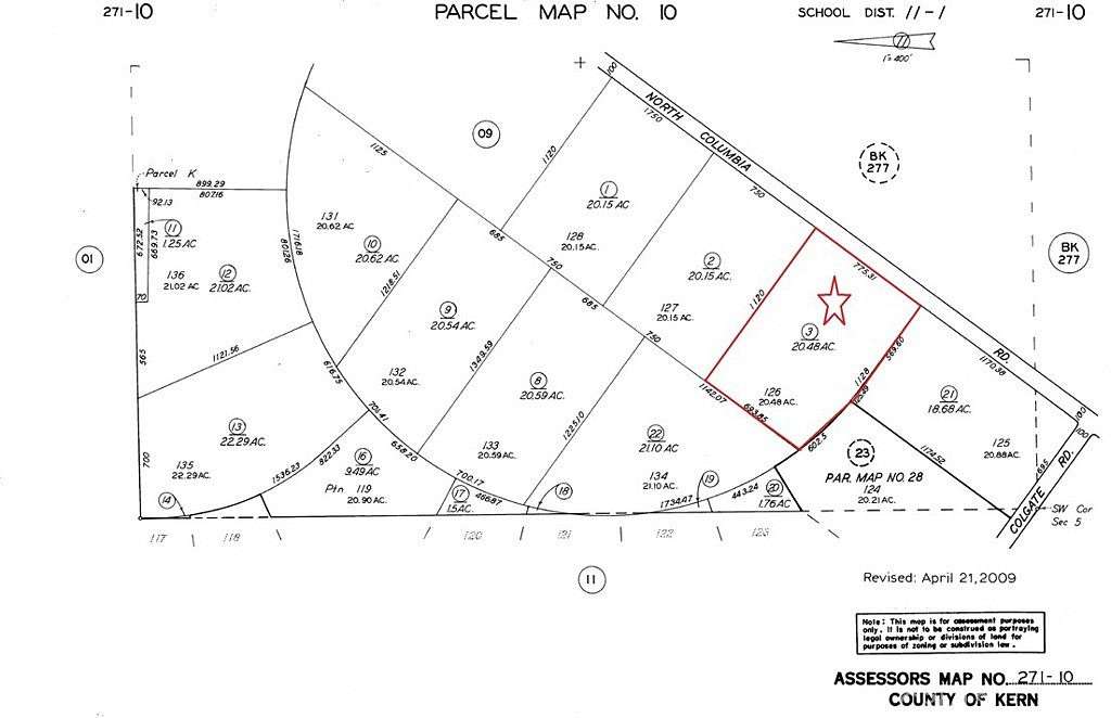 20.5 Acres of Recreational Land for Sale in California City, California
