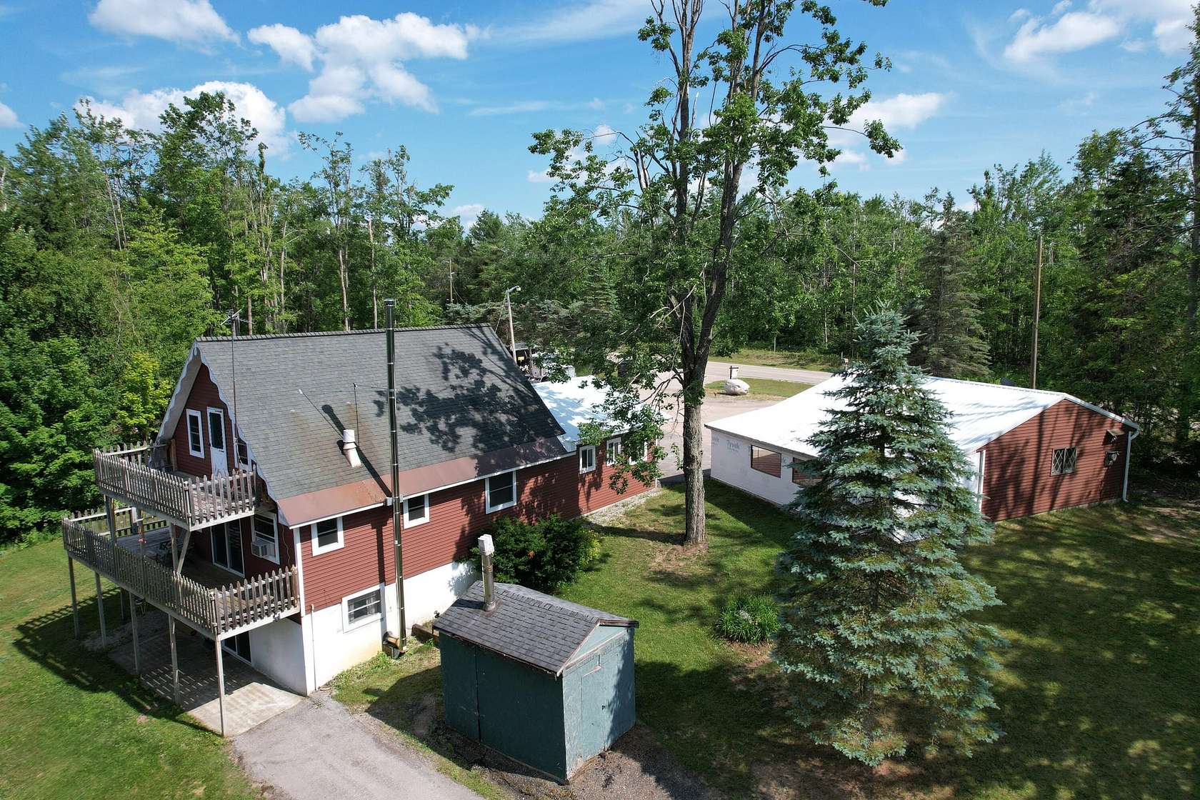 10.6 Acres of Recreational Land with Home for Sale in Gaylord, Michigan