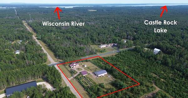 4 Acres of Land with Home for Sale in Necedah, Wisconsin
