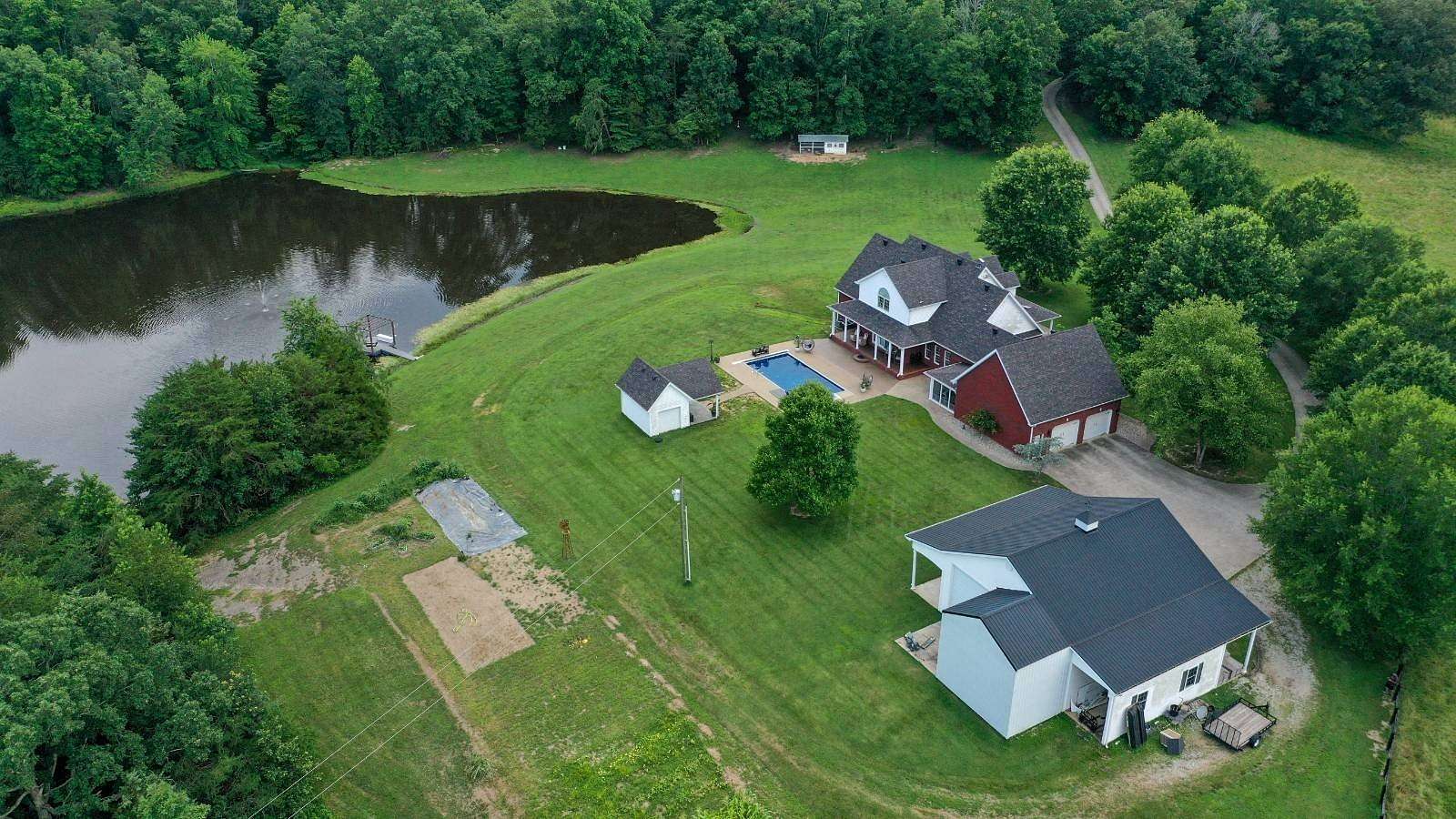 29 Acres of Recreational Land with Home for Sale in Campbellsville, Kentucky