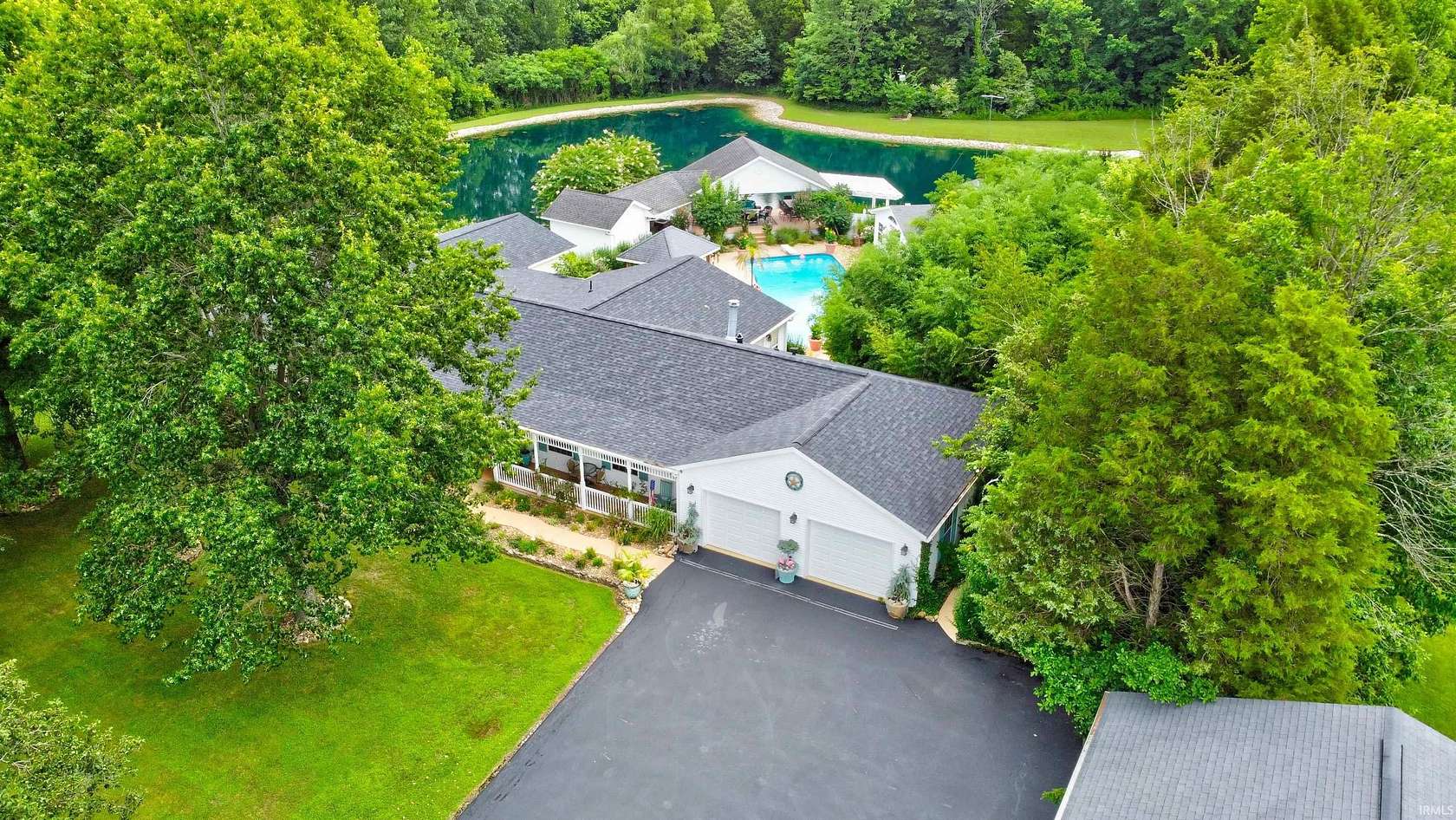 7 Acres of Residential Land with Home for Sale in Magnet, Indiana