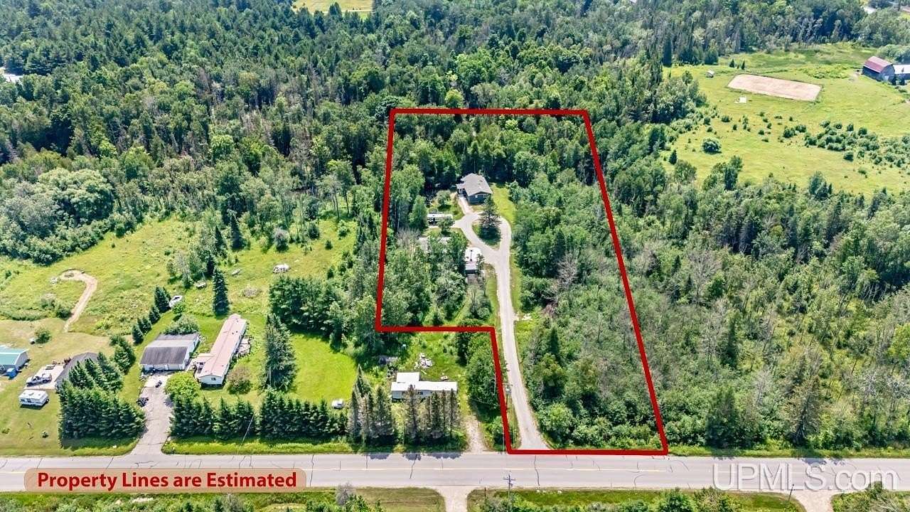 3.5 Acres of Residential Land with Home for Sale in Gladstone, Michigan