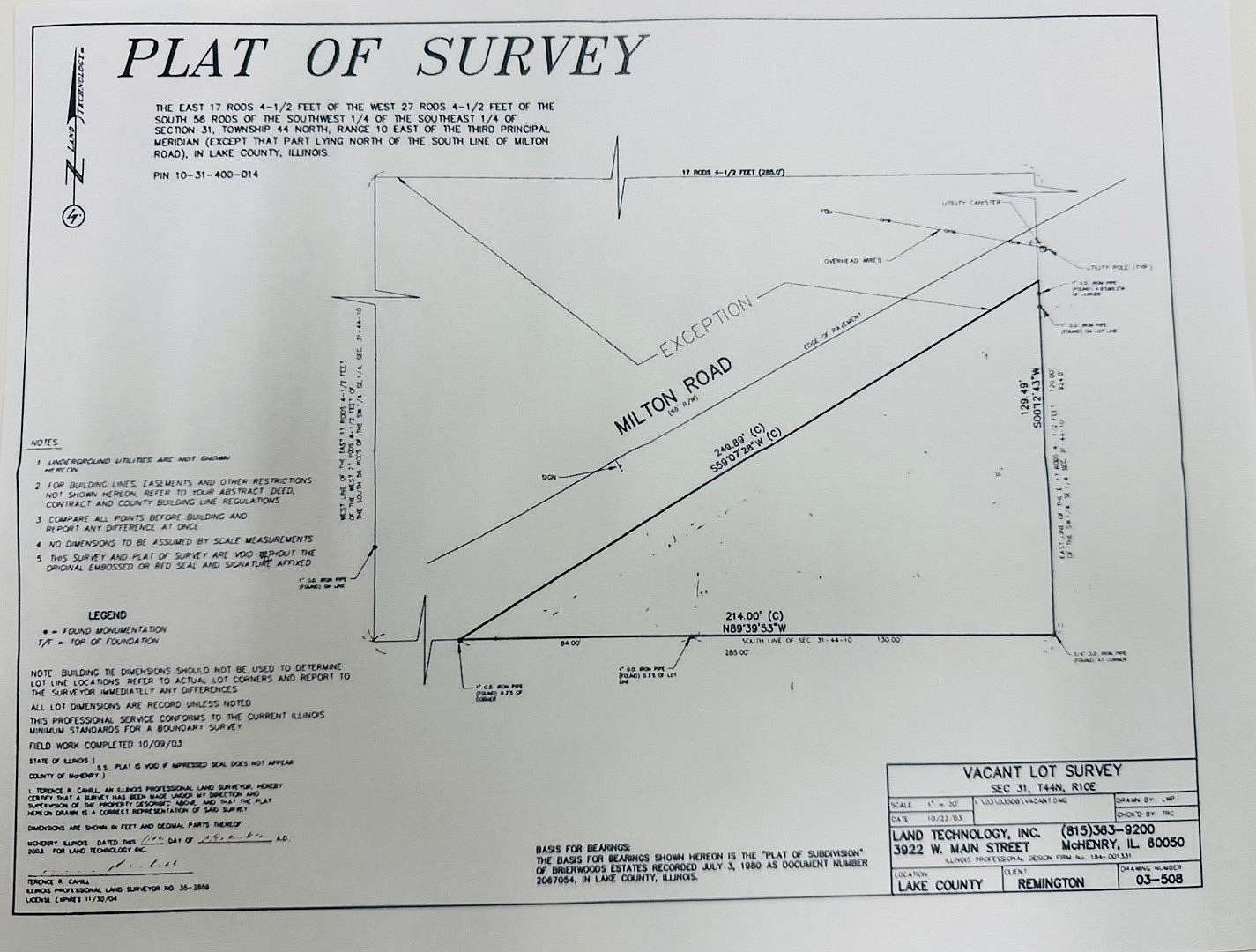 Residential Land for Sale in Mundelein, Illinois