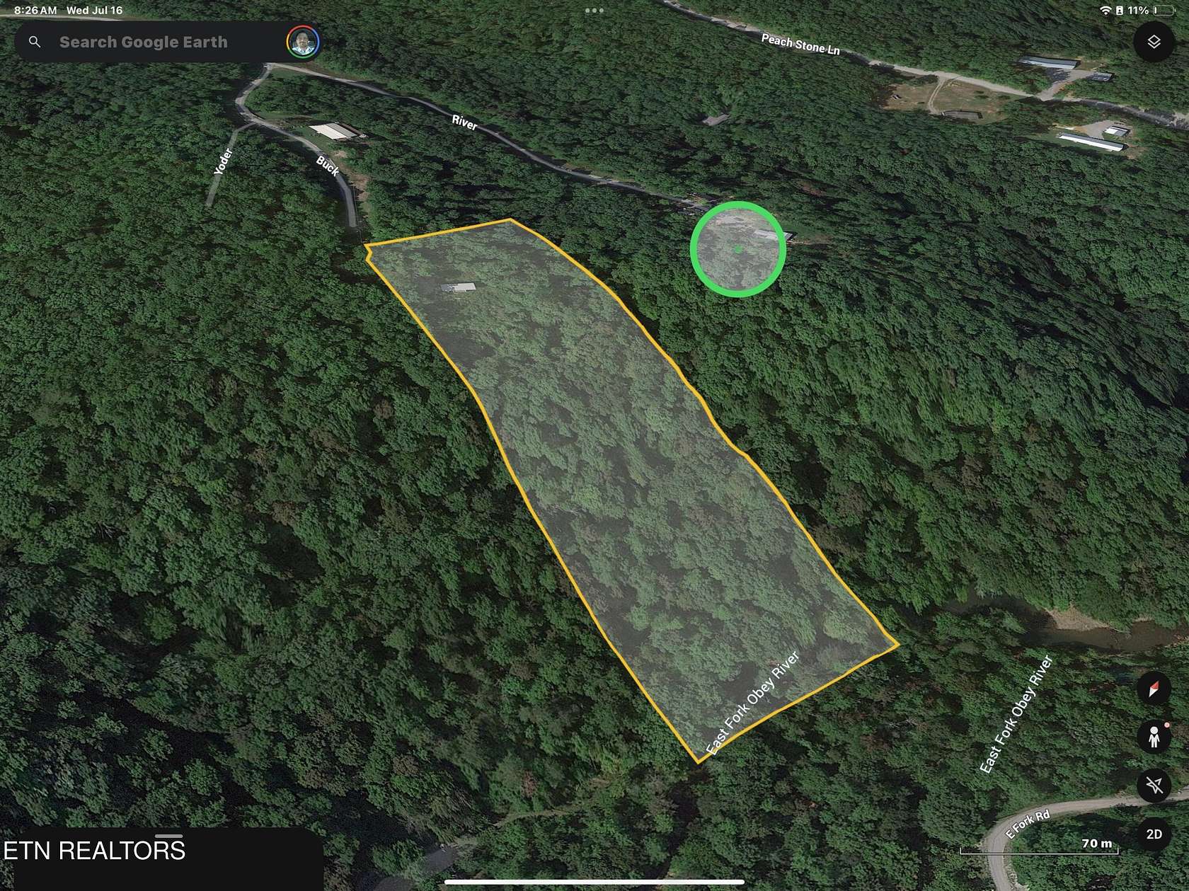 5.42 Acres of Recreational Land for Sale in Crawford, Tennessee