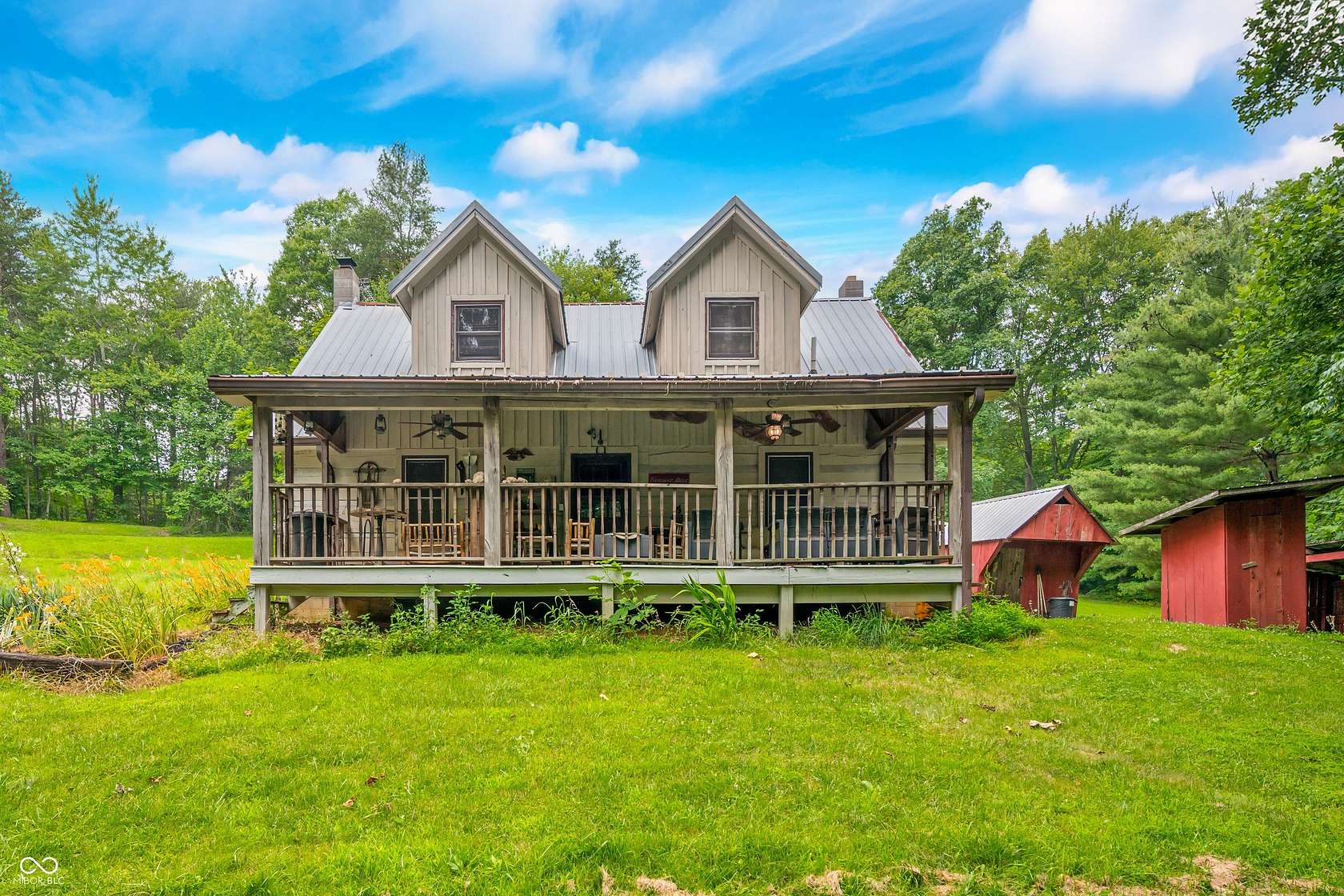 16 Acres of Land with Home for Sale in Morgantown, Indiana