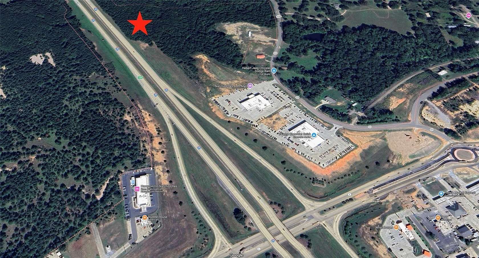 23.9 Acres of Commercial Land for Sale in Natchitoches, Louisiana