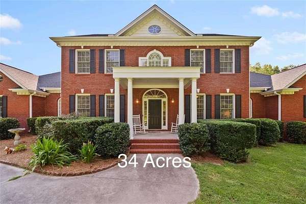 34 Acres of Agricultural Land with Home for Sale in Conyers, Georgia