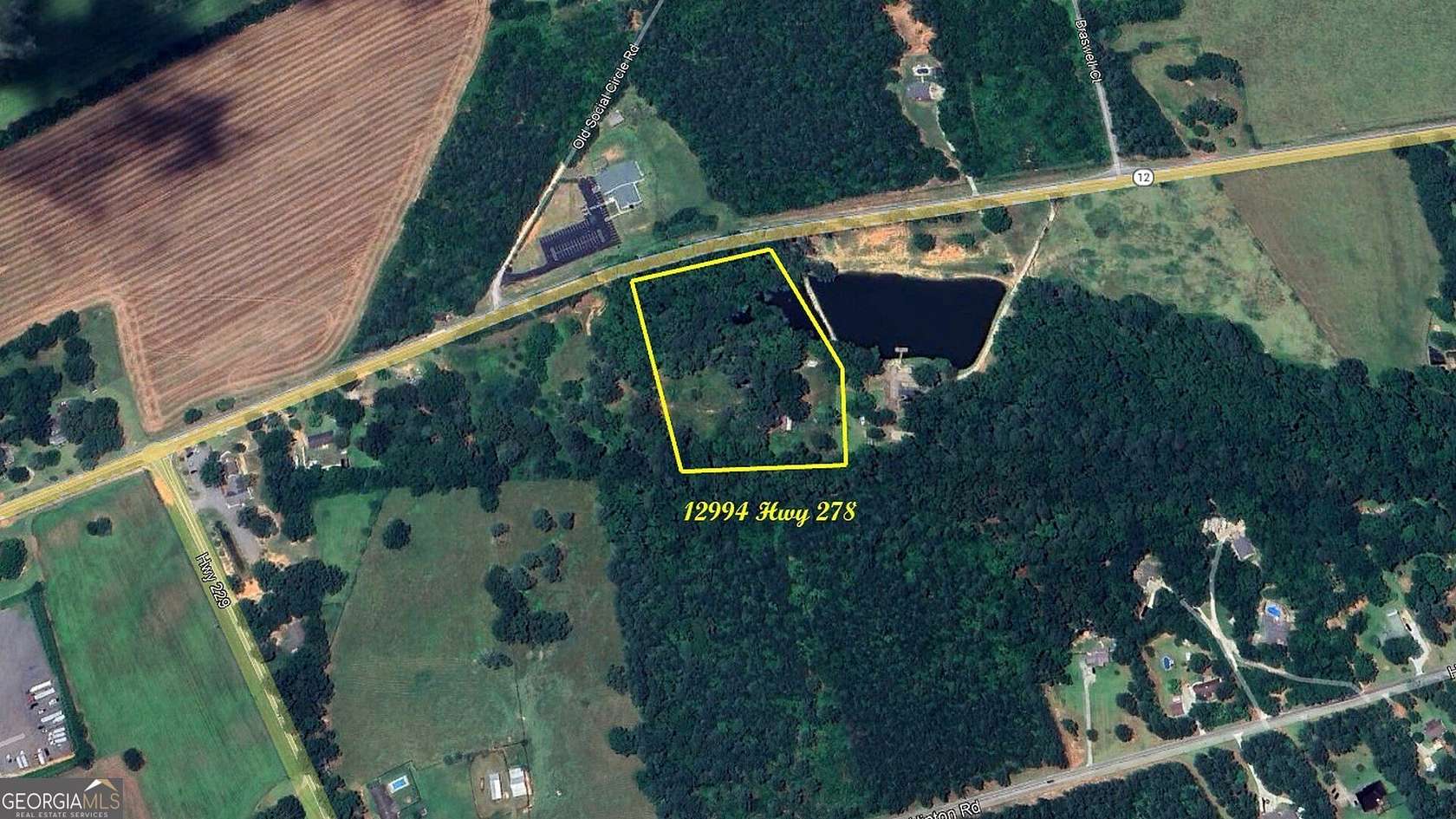 12.3 Acres of Land for Sale in Social Circle, Georgia