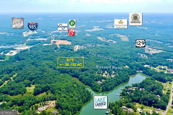 38.2 Acres of Mixed-Use Land for Sale in Gainesville, Georgia