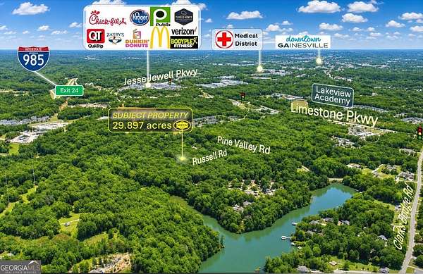 29.9 Acres of Land for Sale in Gainesville, Georgia