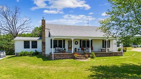 43.4 Acres of Agricultural Land with Home for Sale in Claremore, Oklahoma