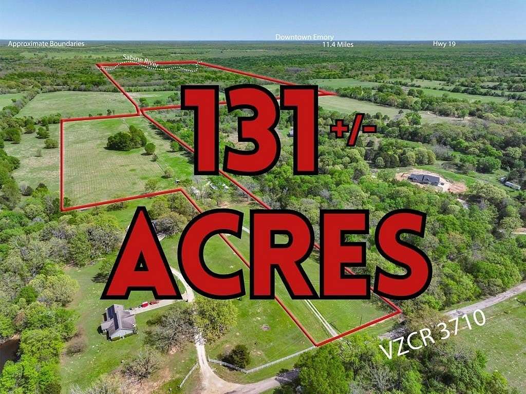 131 Acres of Land with Home for Sale in Edgewood, Texas