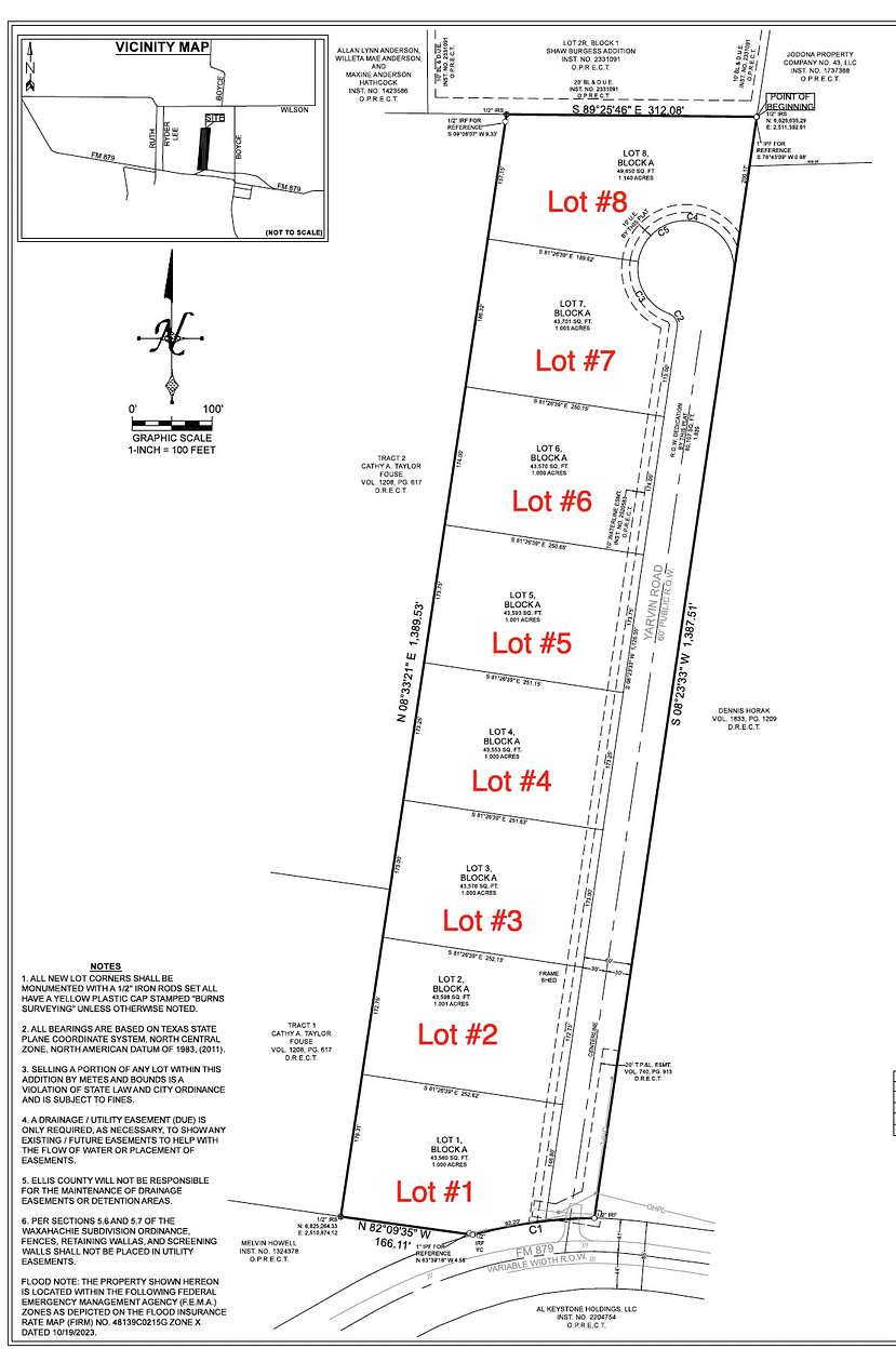 1 Acre of Residential Land for Sale in Waxahachie, Texas