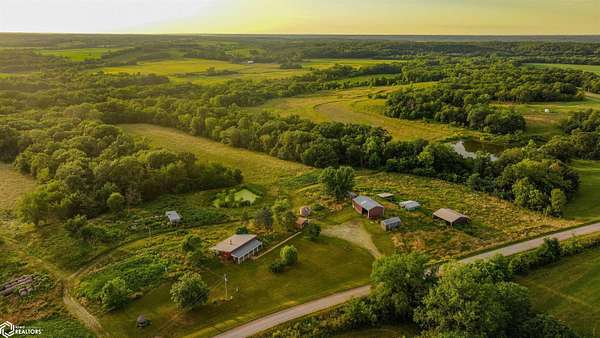 260 Acres of Land with Home for Sale in Floris, Iowa