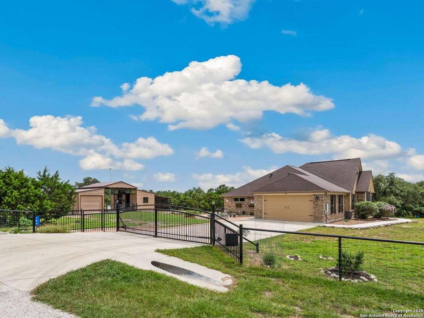 3 Acres of Residential Land with Home for Sale in Spring Branch, Texas