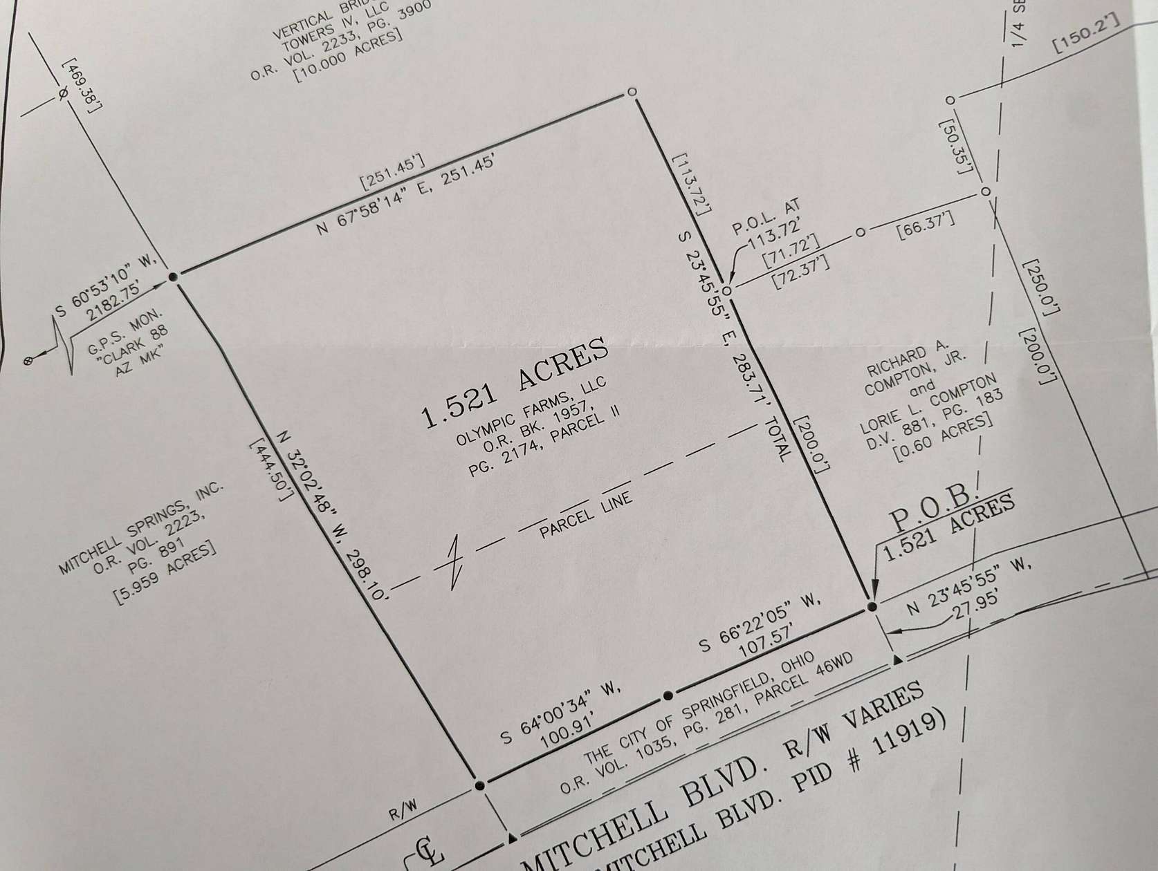 1.52 Acres of Commercial Land for Sale in Springfield, Ohio