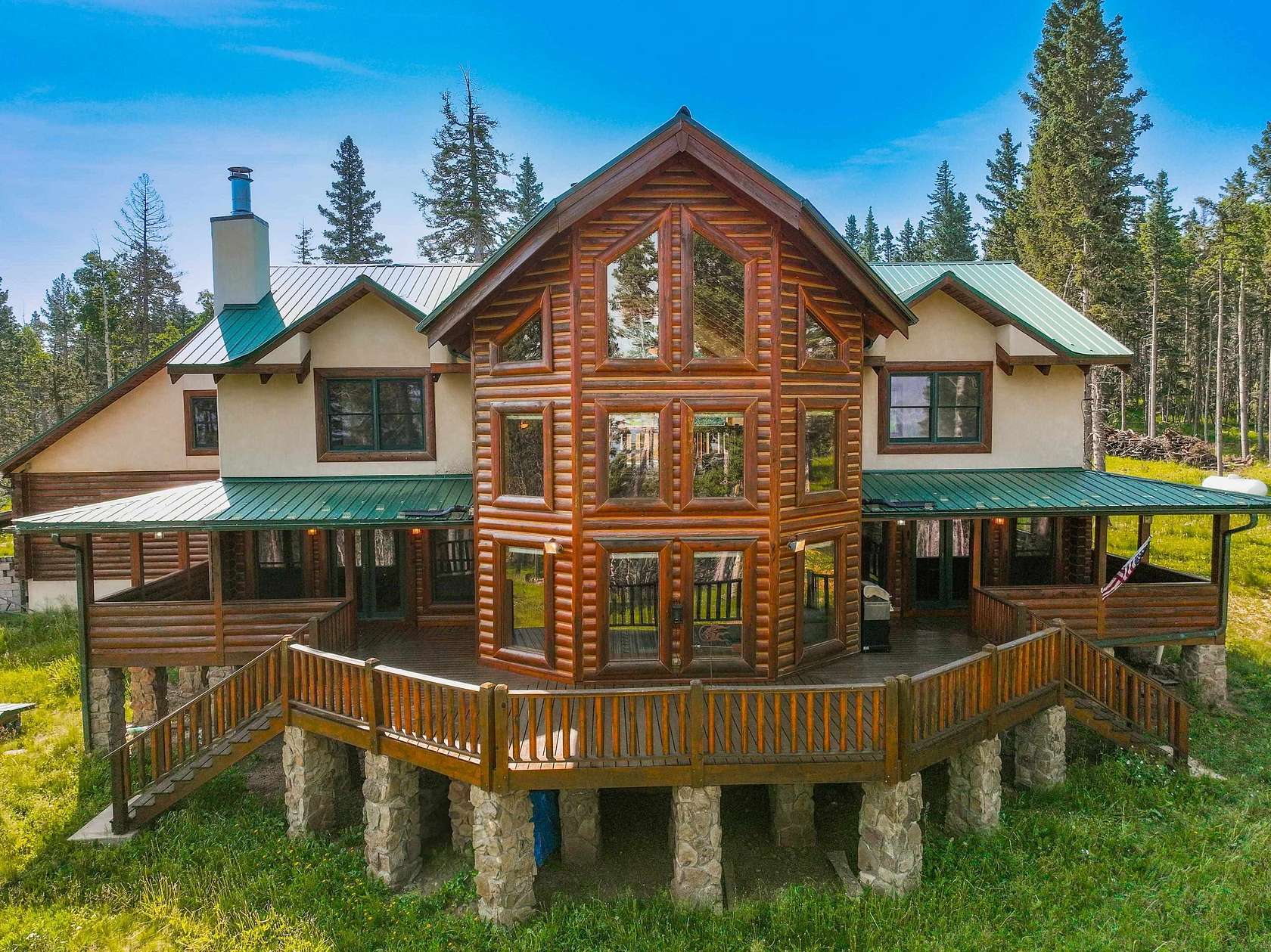 11.6 Acres of Recreational Land with Home for Sale in Angel Fire, New Mexico