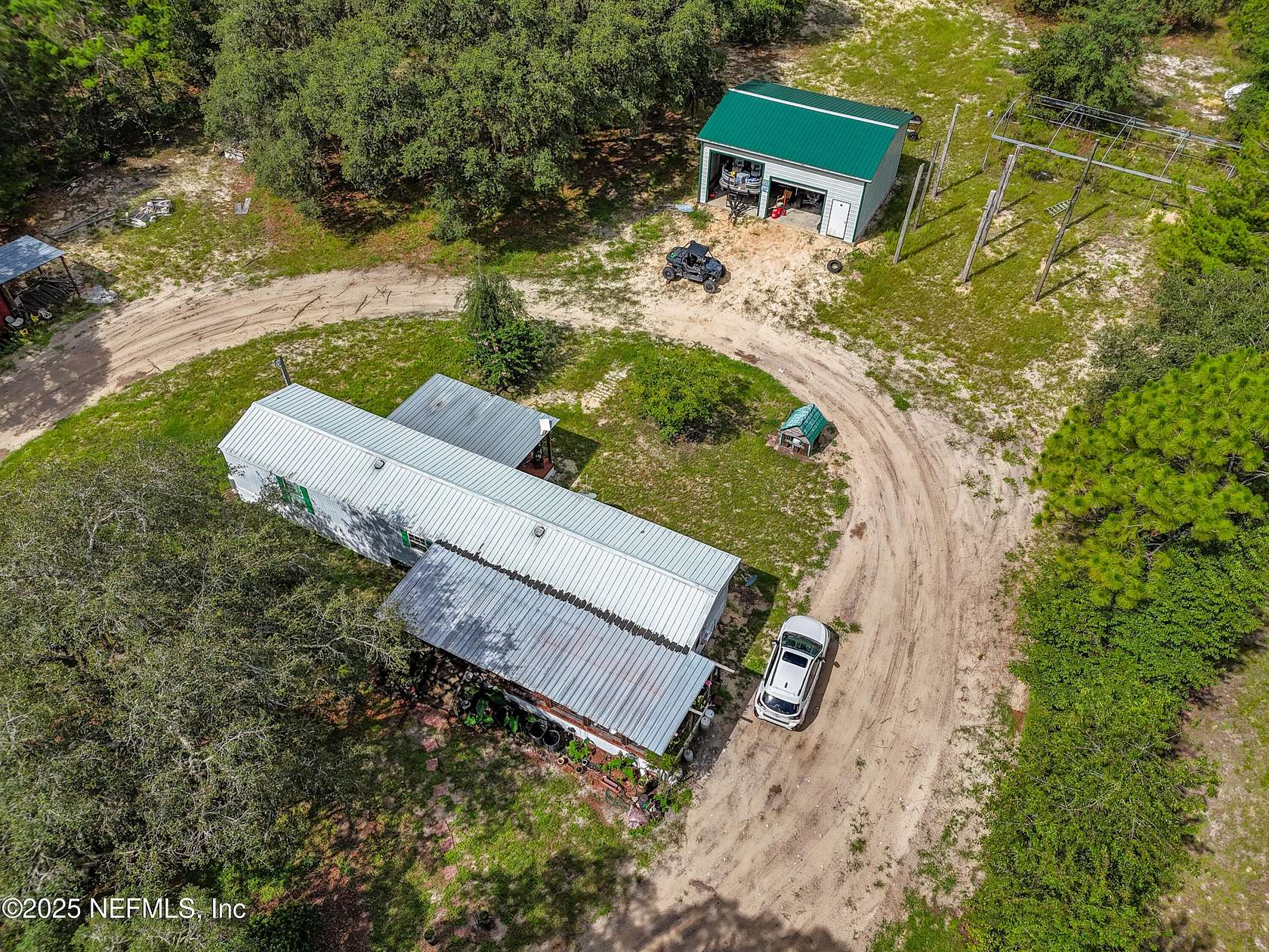 5.13 Acres of Land with Home for Sale in Keystone Heights, Florida