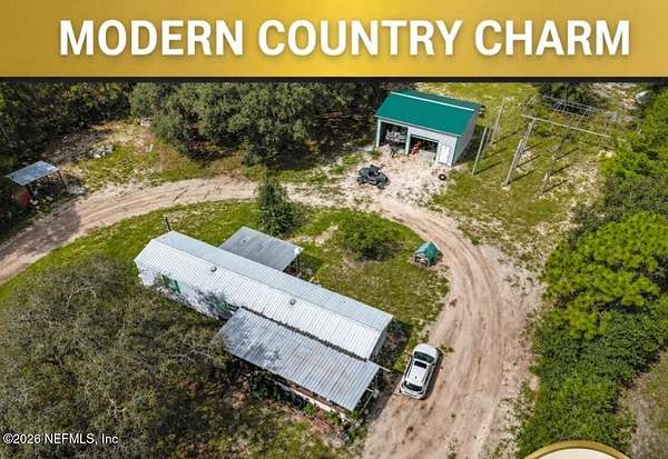 5.13 Acres of Land with Home for Sale in Keystone Heights, Florida