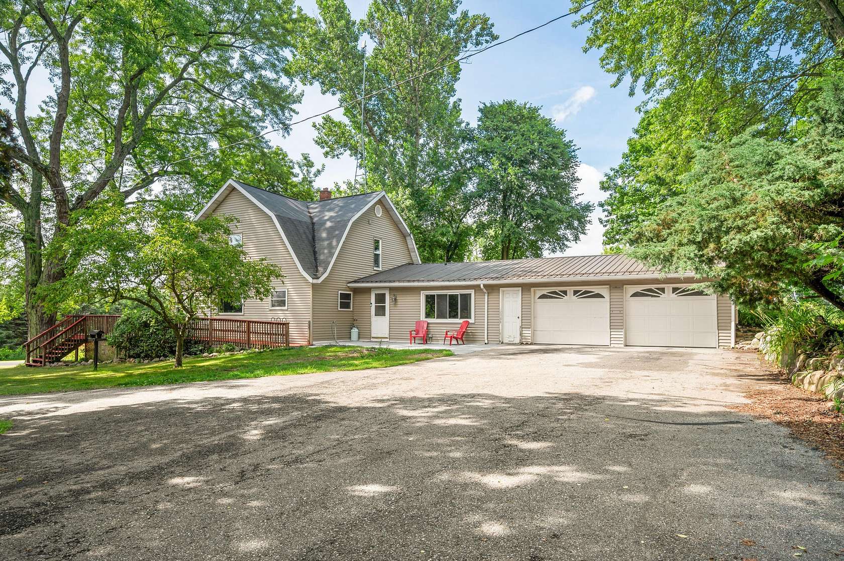 5 Acres of Land with Home for Sale in Big Rapids, Michigan